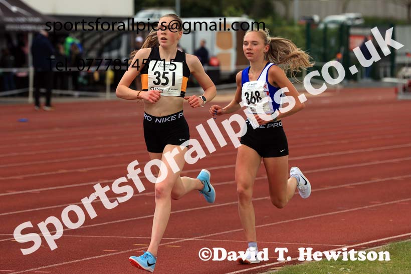 Senior and Under-20s Womens 5000 metres, 2024 Northern Senior and Under-20s Track and Field Champs, Middlesbrough.  Photo: David T. Hewitson/Sports for All Pics